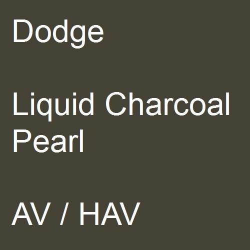 Dodge, Liquid Charcoal Pearl, AV / HAV.